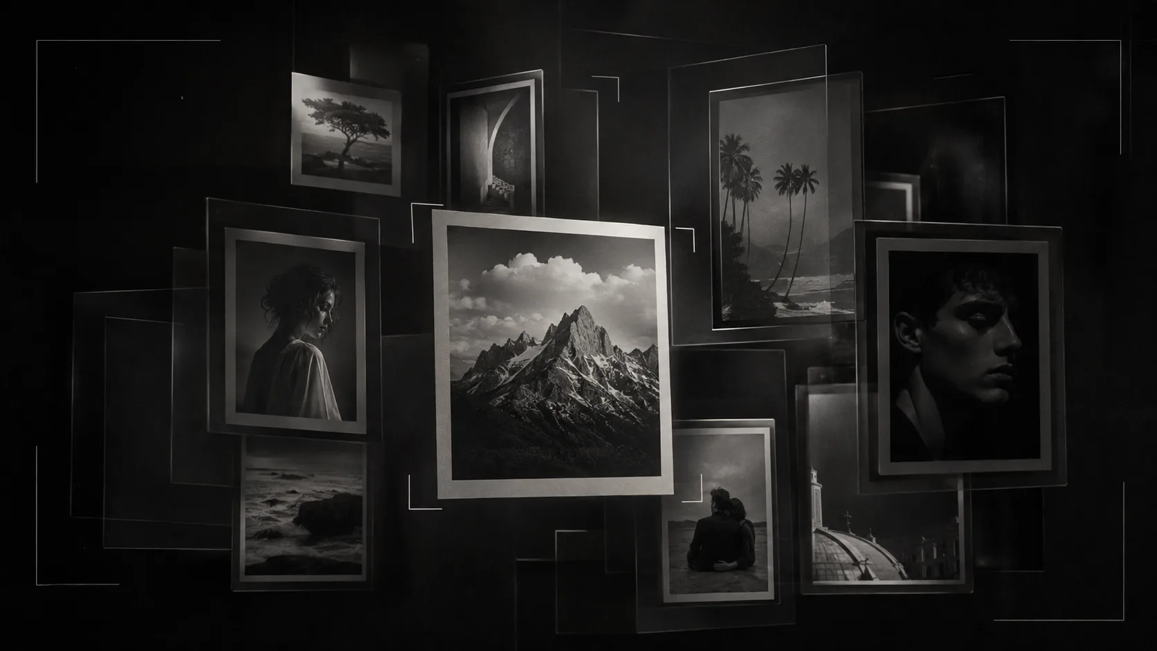 the Photos and Frames photography portfolio shown on desktop